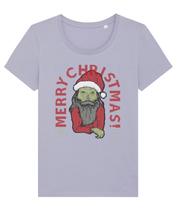 Ugly Santa Green Skull Merry Christmas Lavender