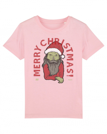 Ugly Santa Green Skull Merry Christmas Cotton Pink