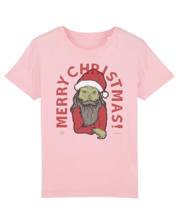 Ugly Santa Green Skull Merry Christmas Cotton Pink