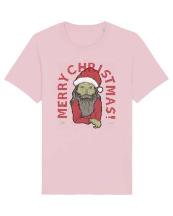 Ugly Santa Green Skull Merry Christmas Cotton Pink
