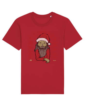 Ugly Santa Green Skull Merry Christmas Red