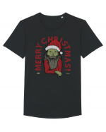 Ugly Santa Green Skull Merry Christmas Tricou mânecă scurtă guler larg Bărbat Skater