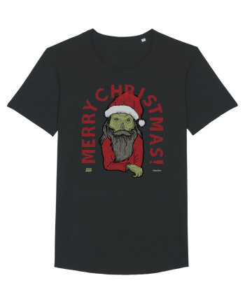 Ugly Santa Green Skull Merry Christmas Black