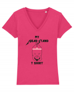 My Headstand T Shirt Tricou mânecă scurtă guler V Damă Evoker