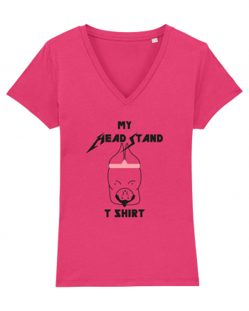 My Headstand T Shirt Raspberry