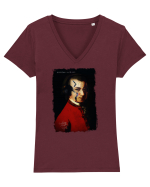 Wolfgang Amadeus Mozart Tricou mânecă scurtă guler V Damă Evoker