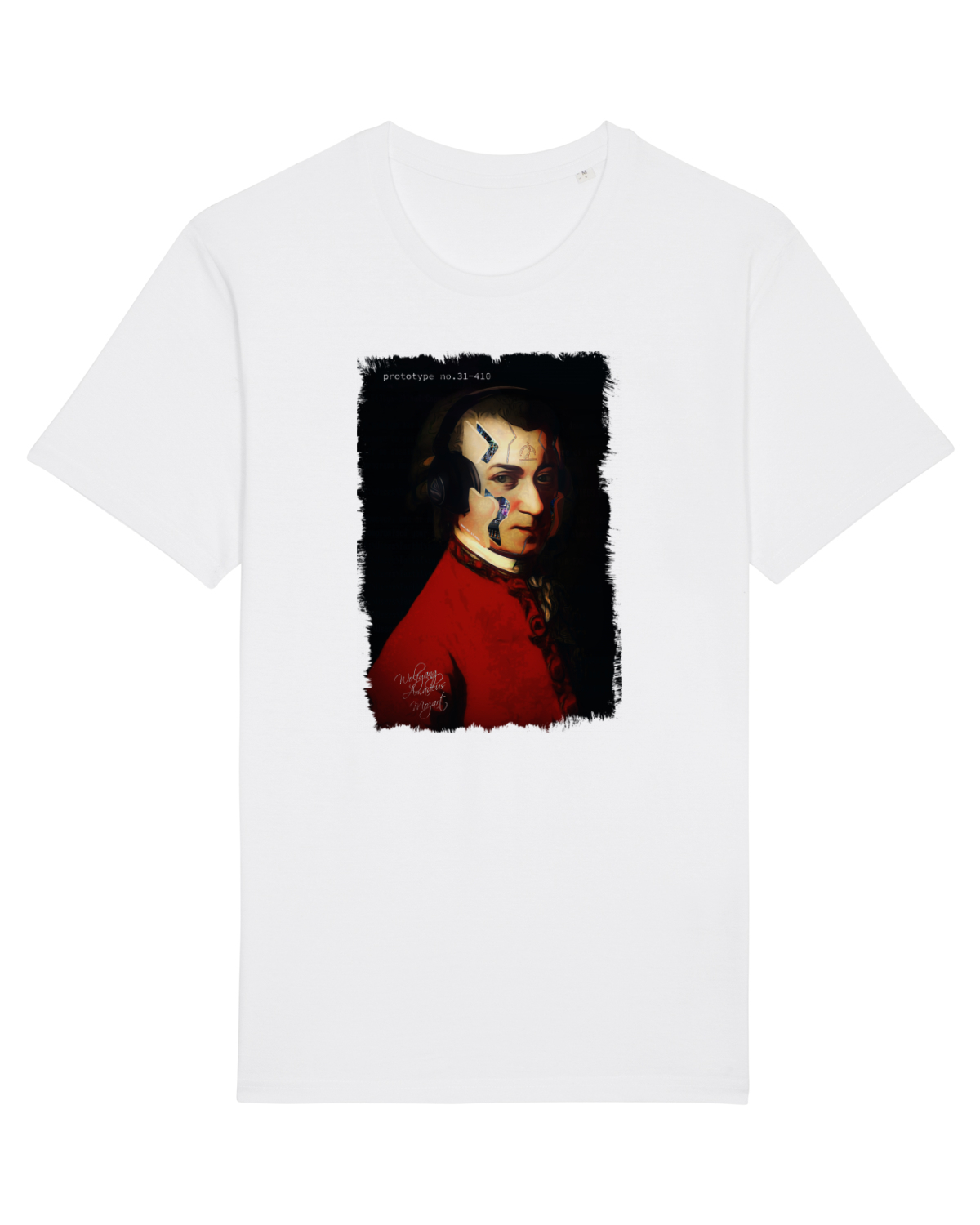 Tricou mânecă scurtă Unisex Rocker White