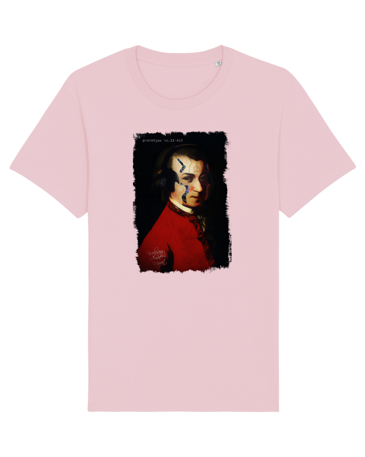 Tricou mânecă scurtă Unisex Rocker Cotton Pink
