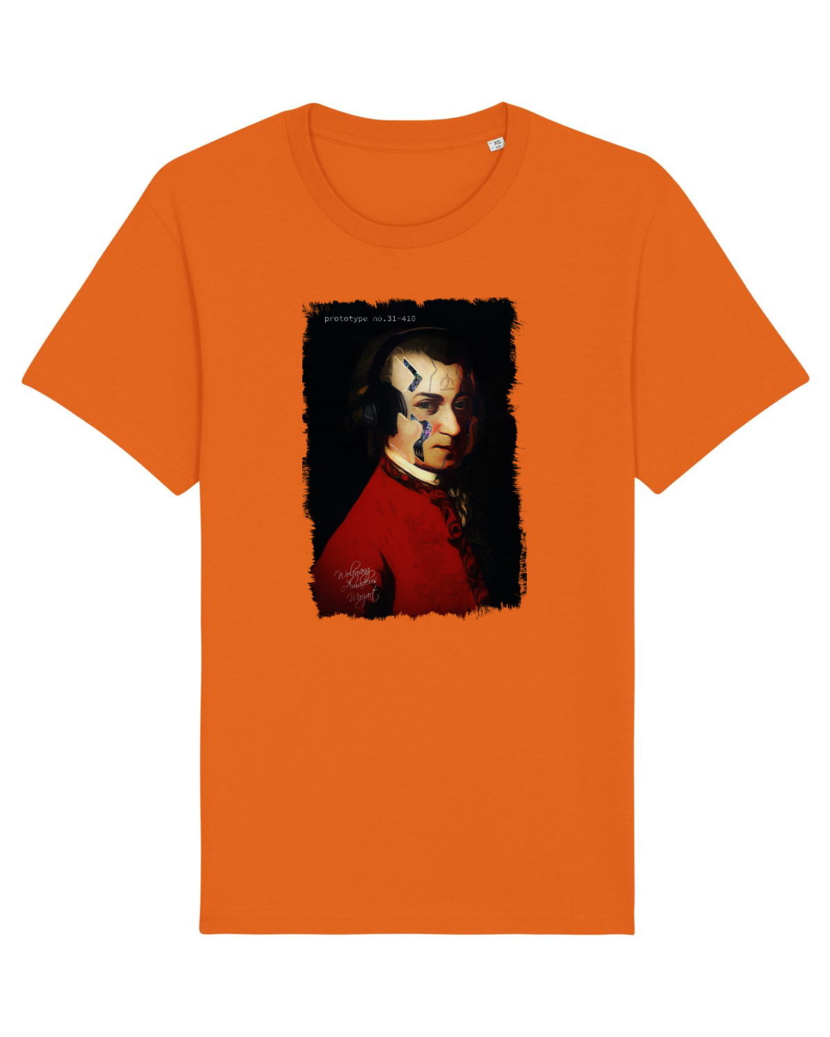 Tricou mânecă scurtă Unisex Rocker Bright Orange
