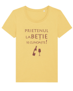 La Beție Tricou mânecă scurtă guler larg fitted Damă Expresser