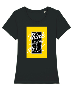outofthebox Tricou mânecă scurtă guler larg fitted Damă Expresser
