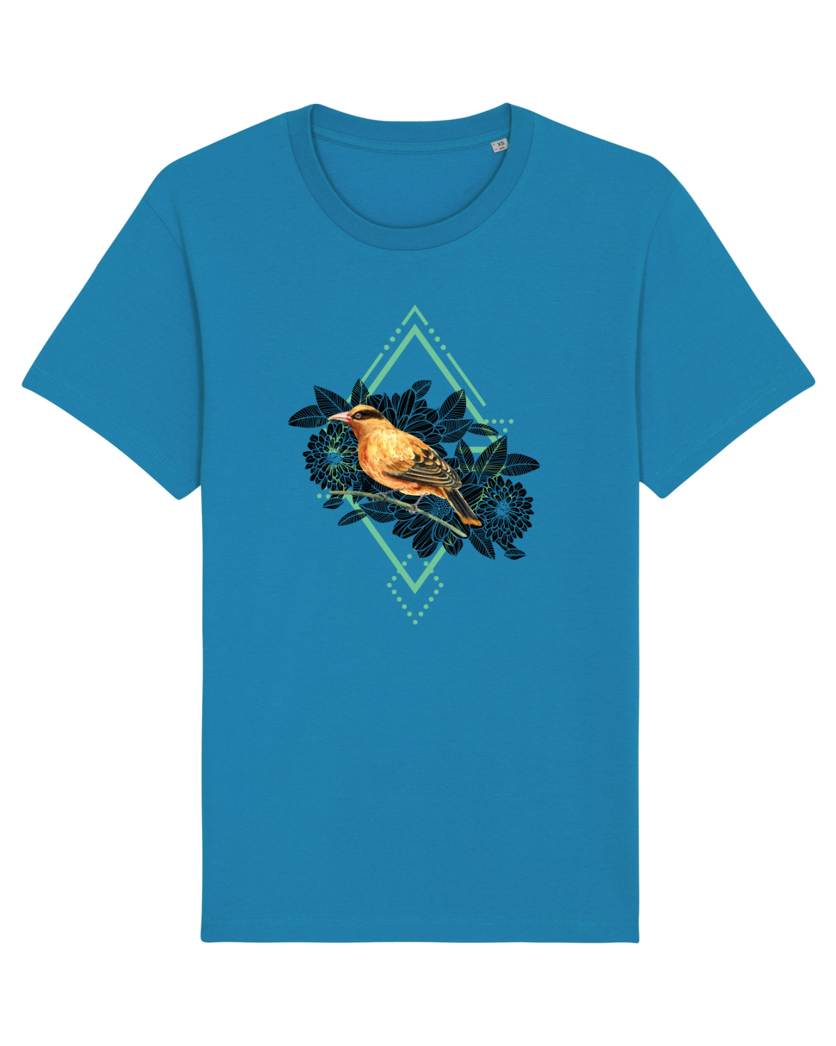 Tricou mânecă scurtă Unisex Rocker Azur