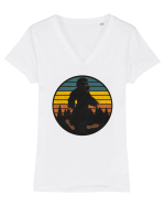 Bigfoot Tricou mânecă scurtă guler V Damă Evoker