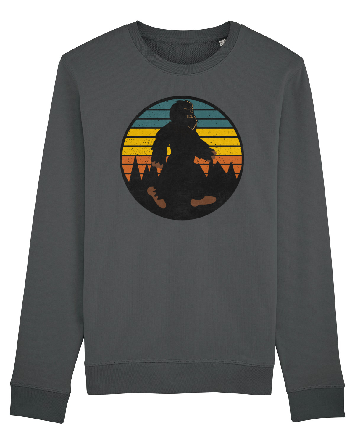 Bluză mânecă lungă Unisex Rise Anthracite