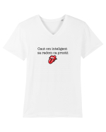 Caut om inteligent Tricou mânecă scurtă guler V Bărbat Presenter