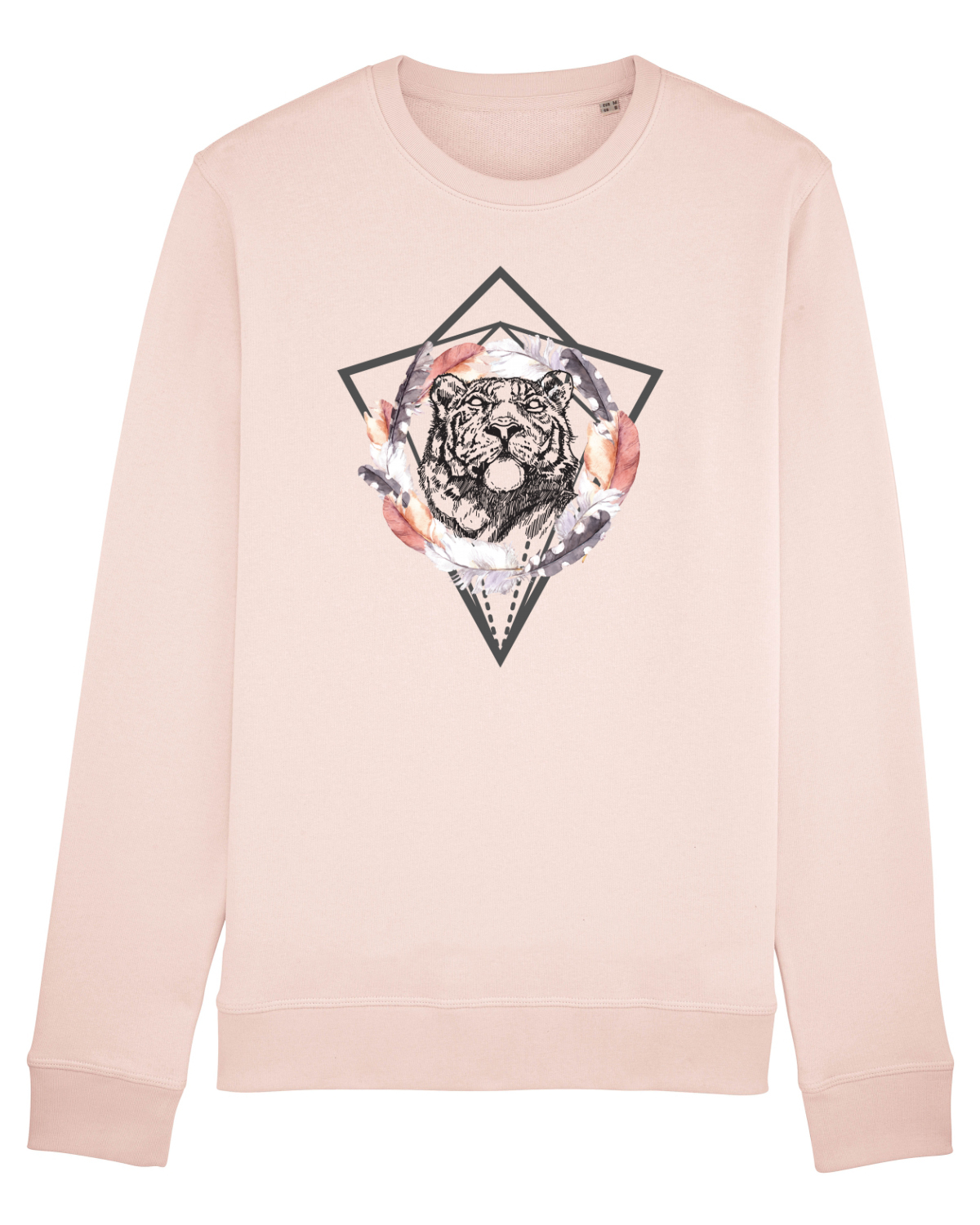 Bluză mânecă lungă Unisex Rise Candy Pink