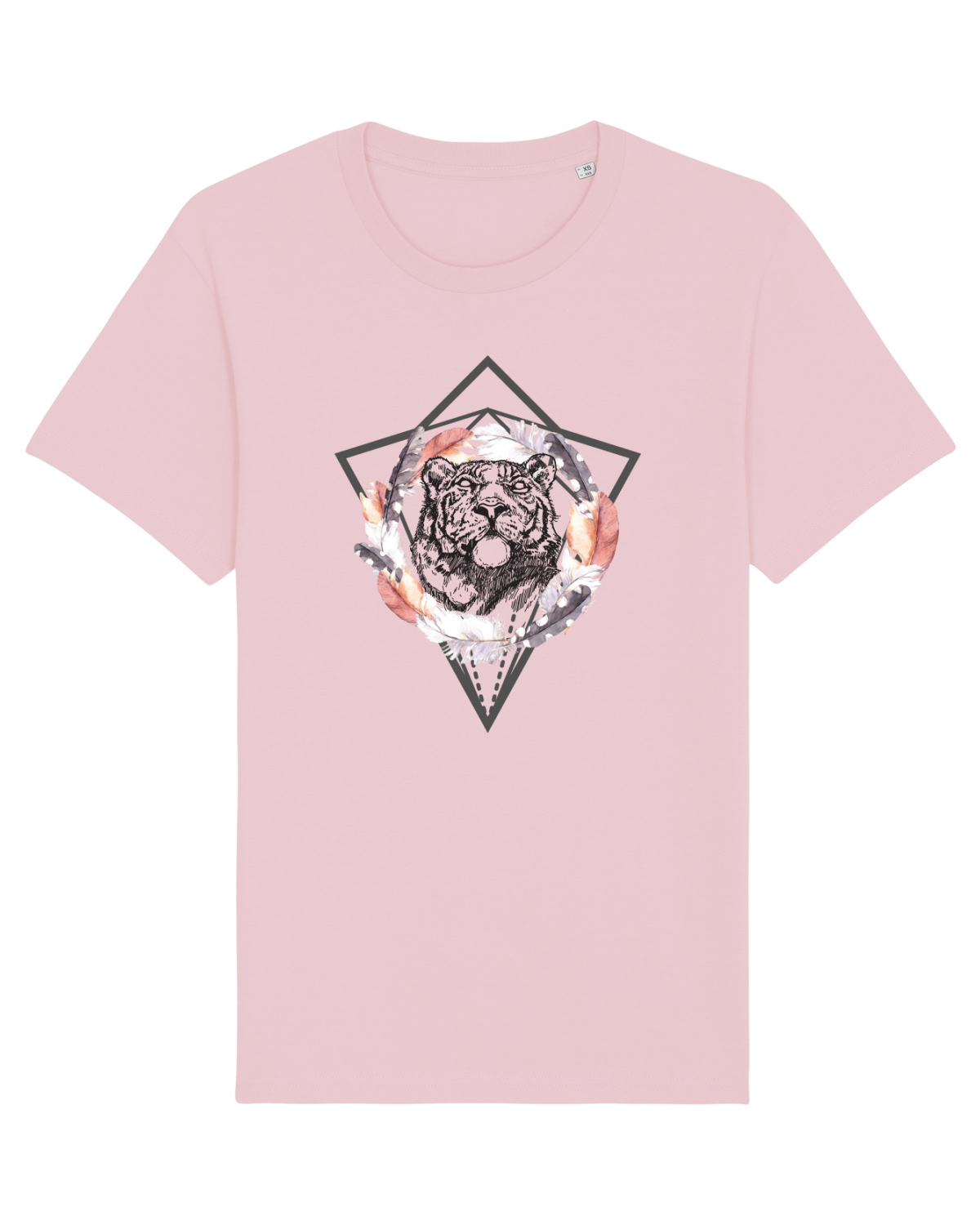 Tricou mânecă scurtă Unisex Rocker Cotton Pink