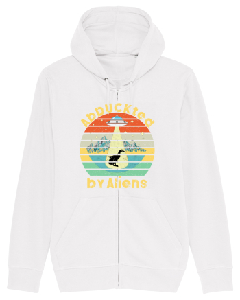 Abduckted by Aliens Vintage Sunset White