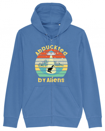 Abduckted by Aliens Vintage Sunset Bright Blue