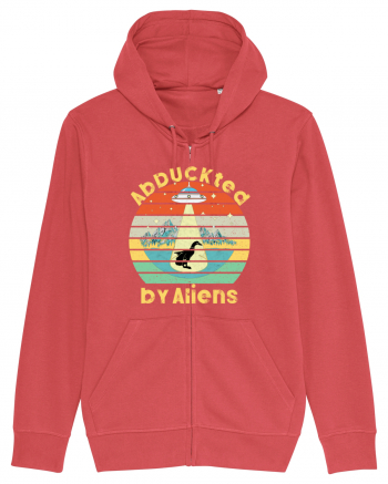 Abduckted by Aliens Vintage Sunset Carmine Red