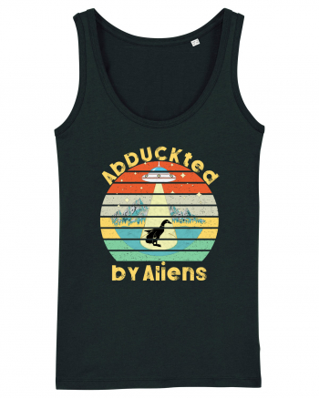 Abduckted by Aliens Vintage Sunset Black