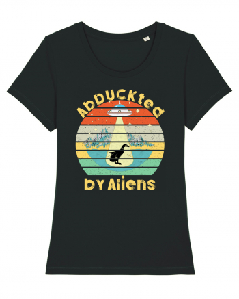 Abduckted by Aliens Vintage Sunset Black
