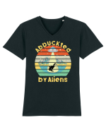 Abduckted by Aliens Vintage Sunset Tricou mânecă scurtă guler V Bărbat Presenter