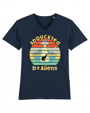 Abduckted by Aliens Vintage Sunset French Navy