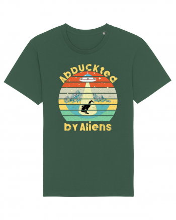 Abduckted by Aliens Vintage Sunset Bottle Green