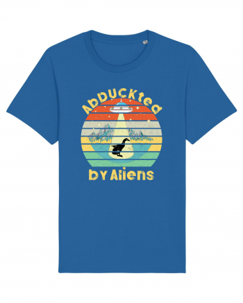 Abduckted by Aliens Vintage Sunset Royal Blue