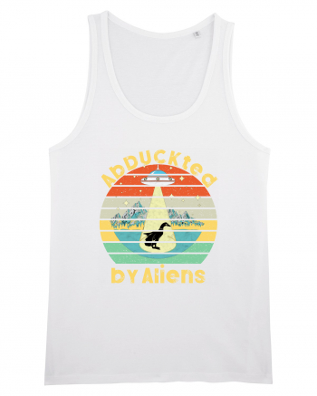 Abduckted by Aliens Vintage Sunset White