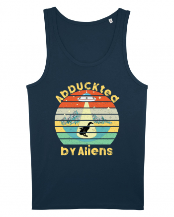 Abduckted by Aliens Vintage Sunset Navy