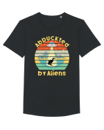 Abduckted by Aliens Vintage Sunset Tricou mânecă scurtă guler larg Bărbat Skater