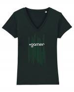 Matrix Gamer Tricou mânecă scurtă guler V Damă Evoker