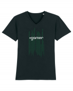 Matrix Gamer Tricou mânecă scurtă guler V Bărbat Presenter