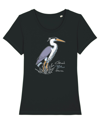 Blue Heron Black