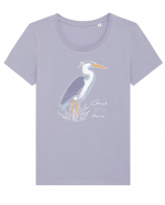 Blue Heron Tricou mânecă scurtă guler larg fitted Damă Expresser