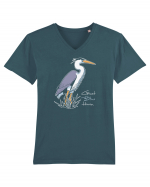 Blue Heron Tricou mânecă scurtă guler V Bărbat Presenter