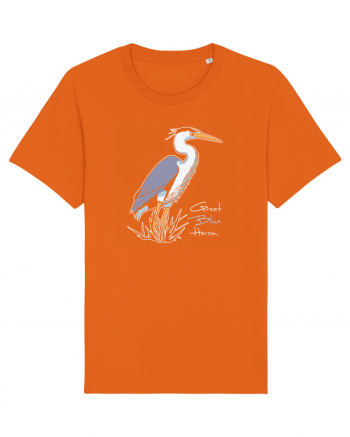 Blue Heron Bright Orange