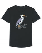 Blue Heron Tricou mânecă scurtă guler larg Bărbat Skater