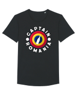 Captain Romania bottle shield Tricou mânecă scurtă guler larg Bărbat Skater