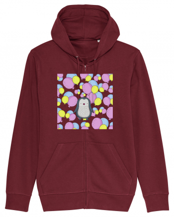 Pinguin Cu Baloane Burgundy