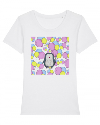 Pinguin Cu Baloane White