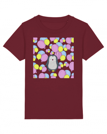 Pinguin Cu Baloane Burgundy