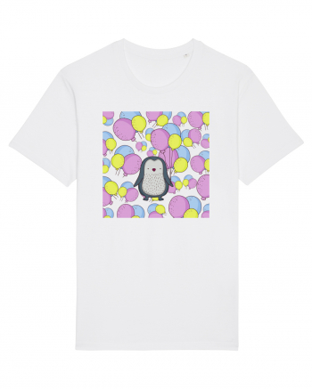 Pinguin Cu Baloane White