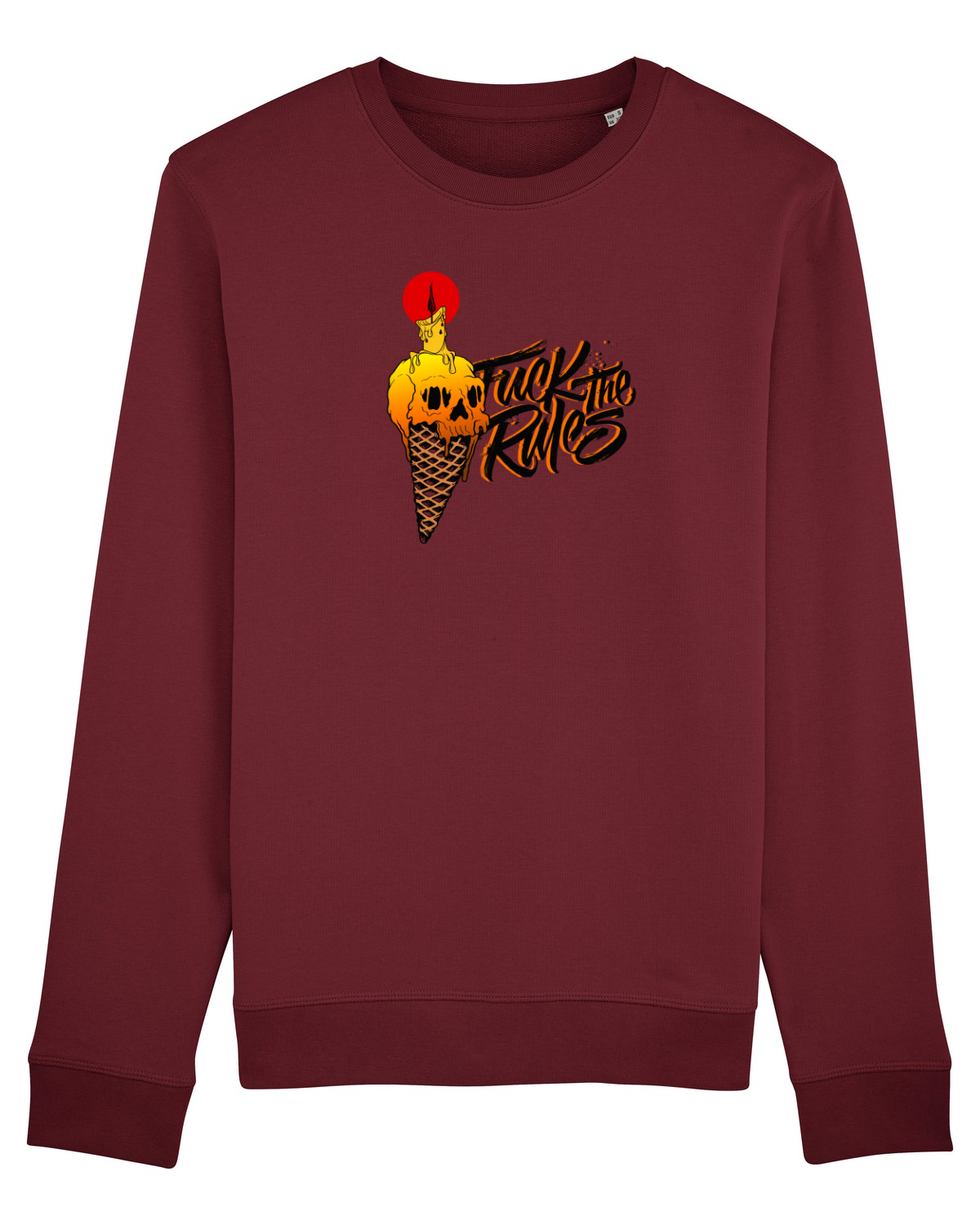 Bluză mânecă lungă Unisex Rise Burgundy