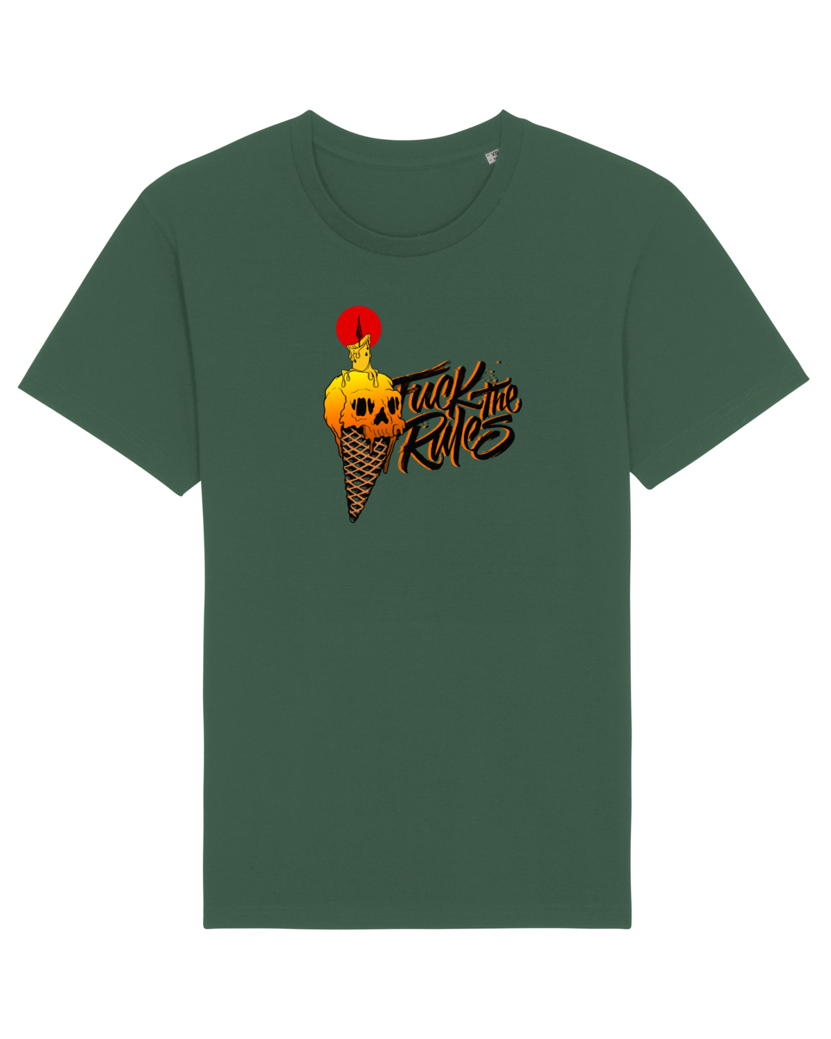 Tricou mânecă scurtă Unisex Rocker Bottle Green
