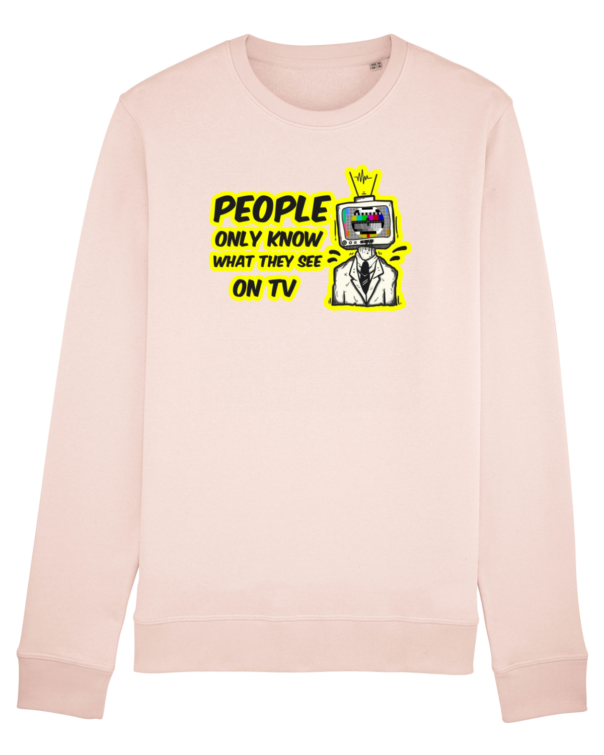 Bluză mânecă lungă Unisex Rise Candy Pink
