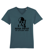 10august2018 Tricou mânecă scurtă guler V Bărbat Presenter