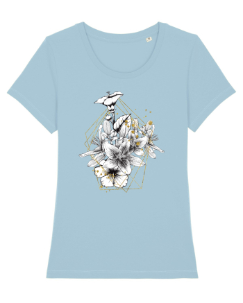 Floral Auriu Sky Blue
